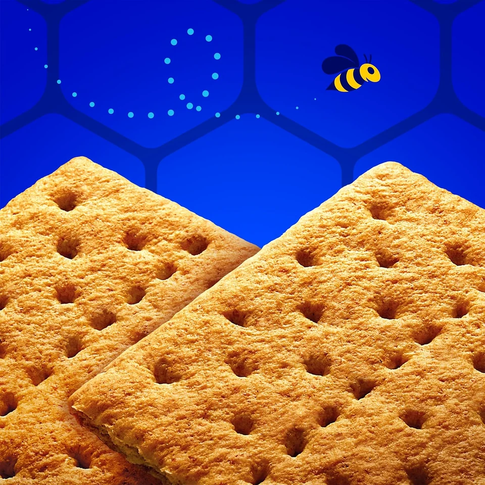 Honey Maid Honey Grahams Party Size, honey graham cracker close-up