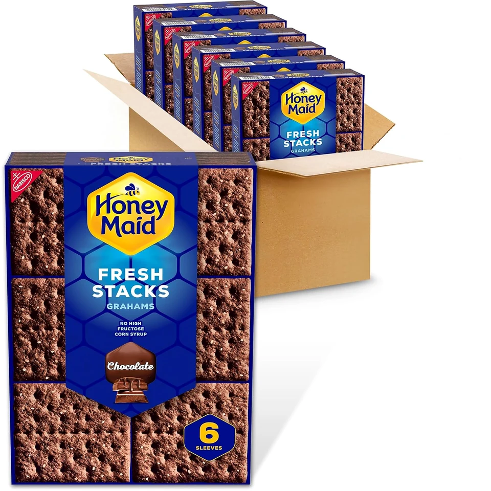 Honey Maid Chocolate Fresh Stacks, package front