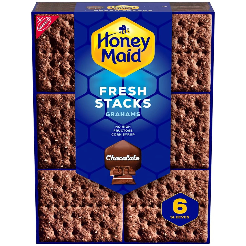 Honey Maid Chocolate Fresh Stacks, package front